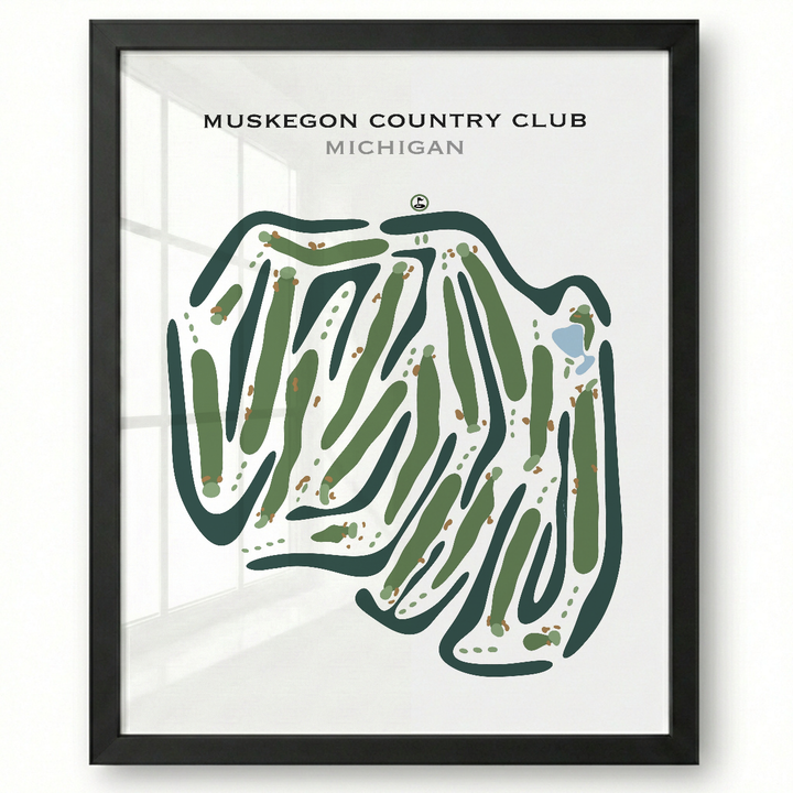 Muskegon Country Club, Michigan - Printed Golf Courses