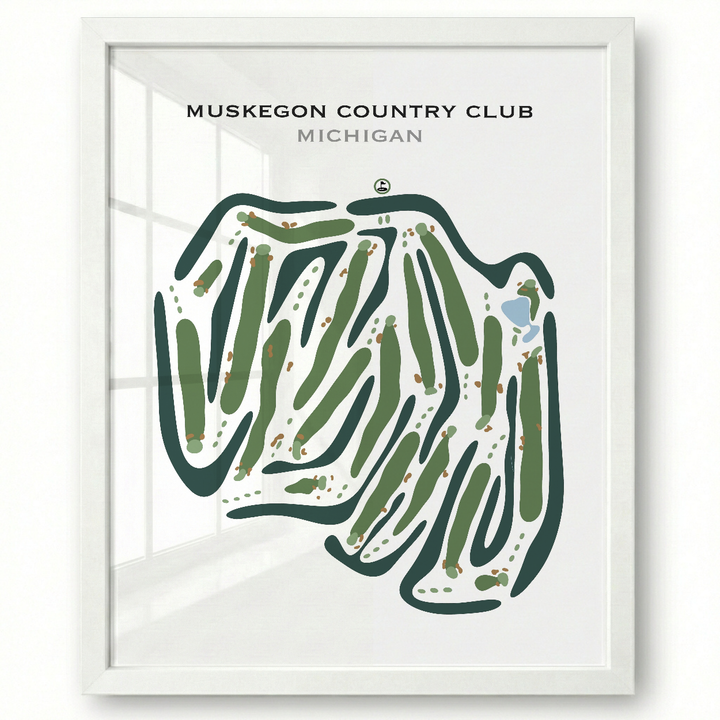 Muskegon Country Club, Michigan - Printed Golf Courses