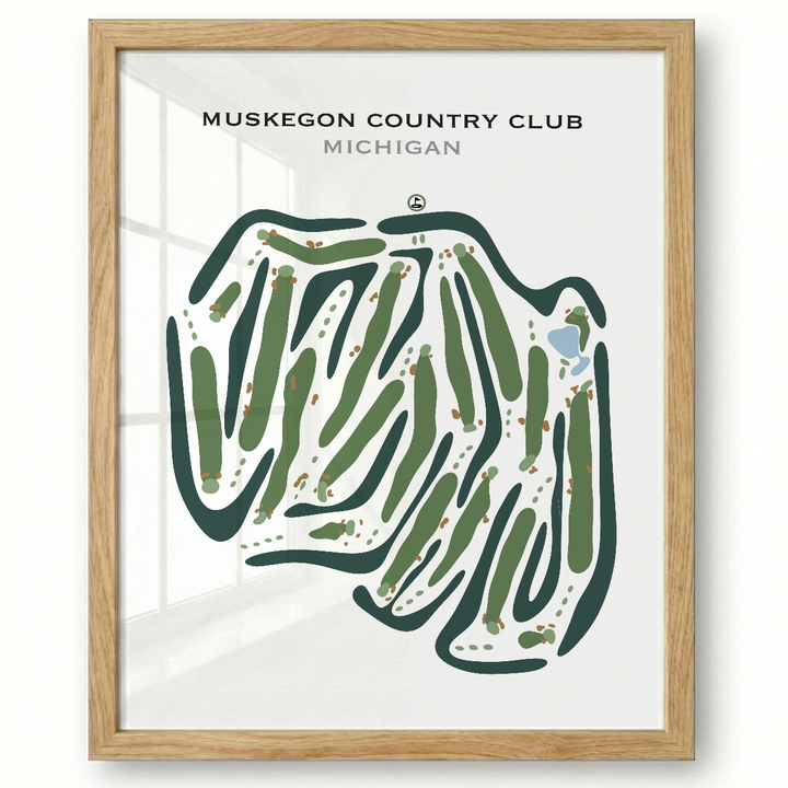 Muskegon Country Club, Michigan - Printed Golf Courses