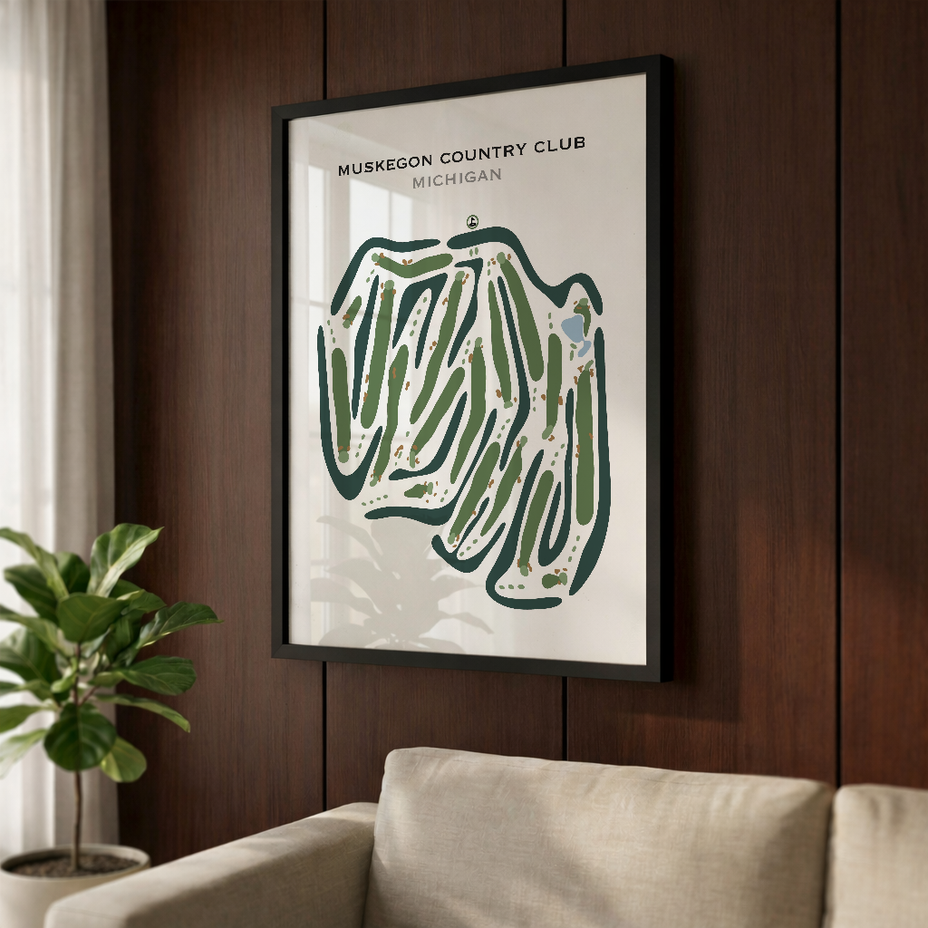 Muskegon Country Club, Michigan - Printed Golf Courses