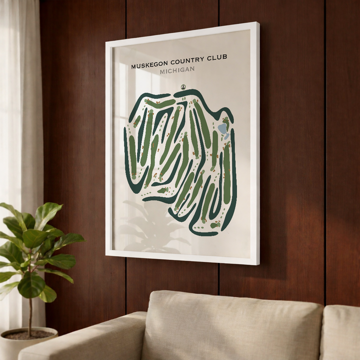 Muskegon Country Club, Michigan - Printed Golf Courses