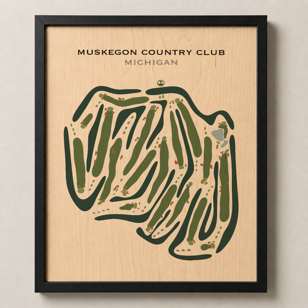 Muskegon Country Club, Michigan - Printed Golf Courses