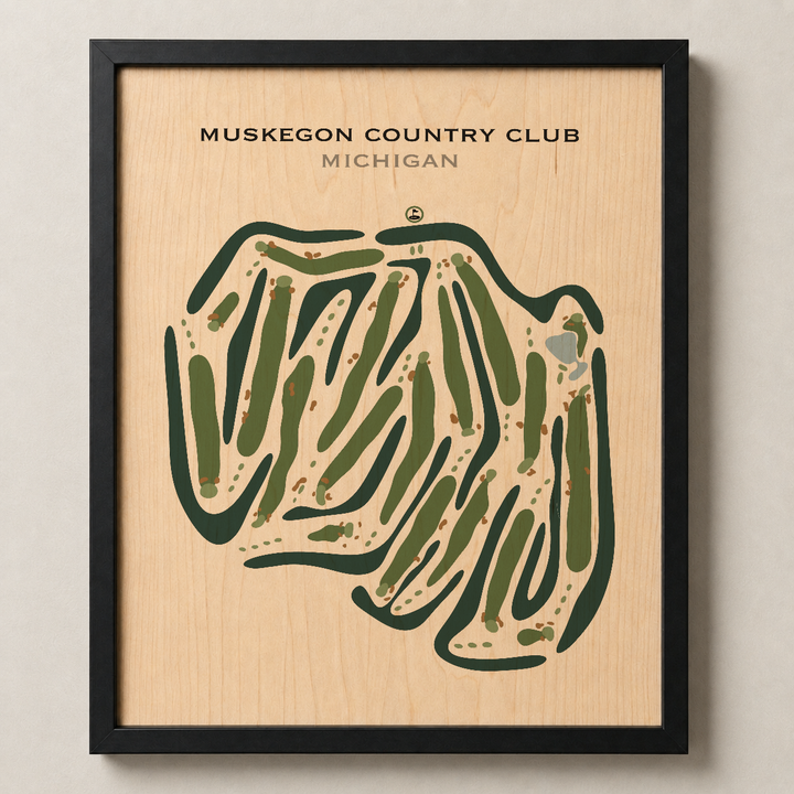 Muskegon Country Club, Michigan - Printed Golf Courses