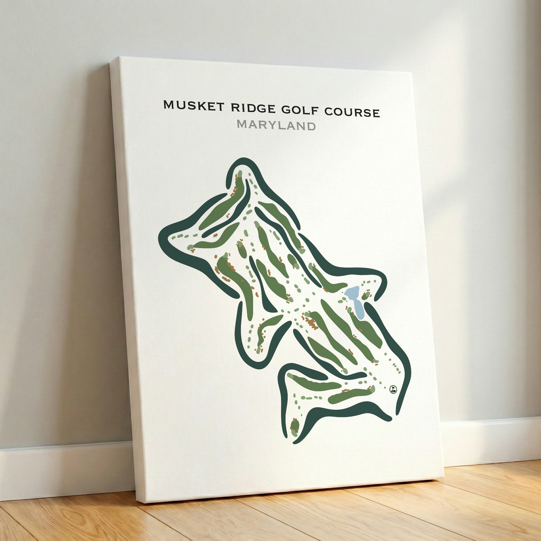Musket Ridge Golf Club, Maryland - Printed Golf Courses