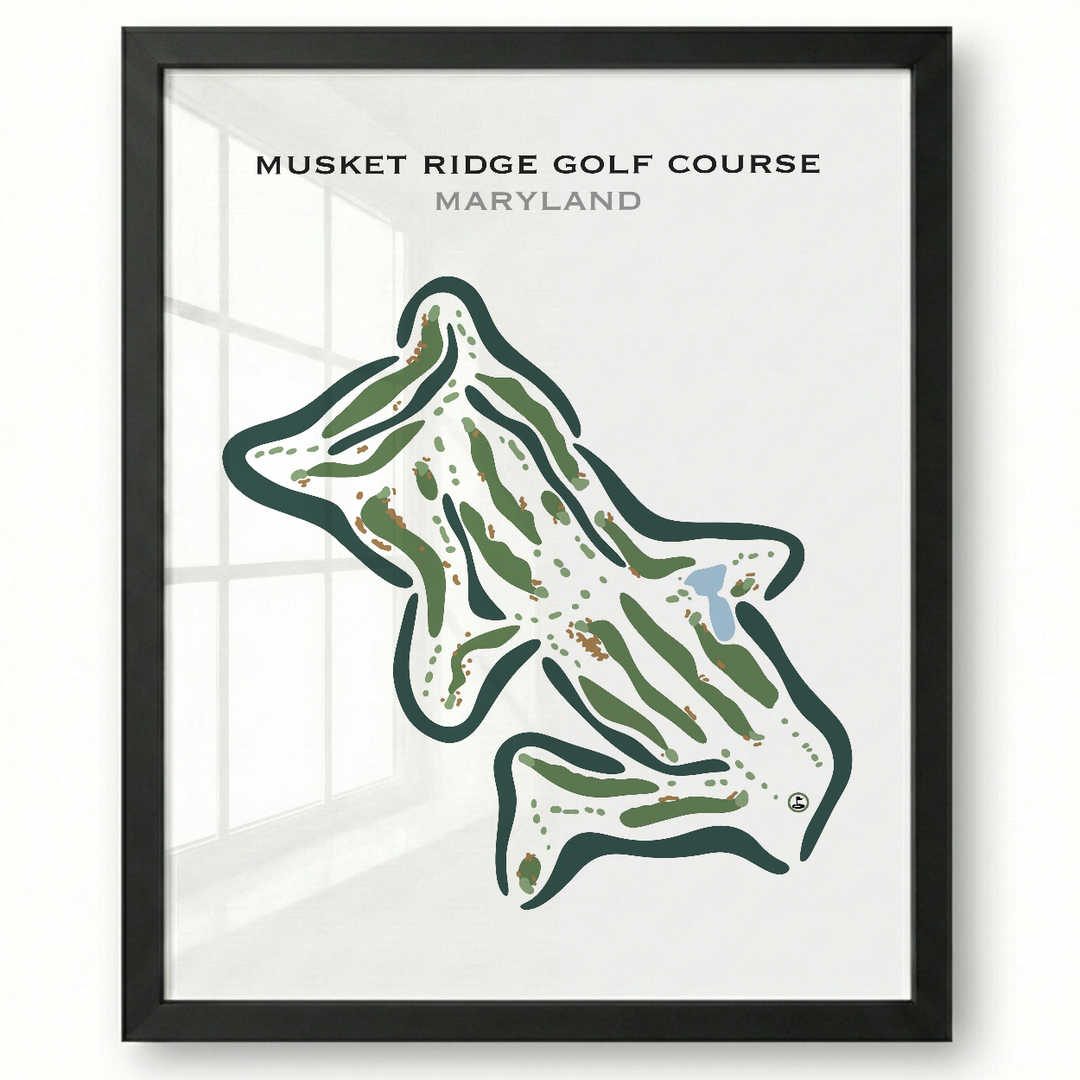 Musket Ridge Golf Club, Maryland - Printed Golf Courses