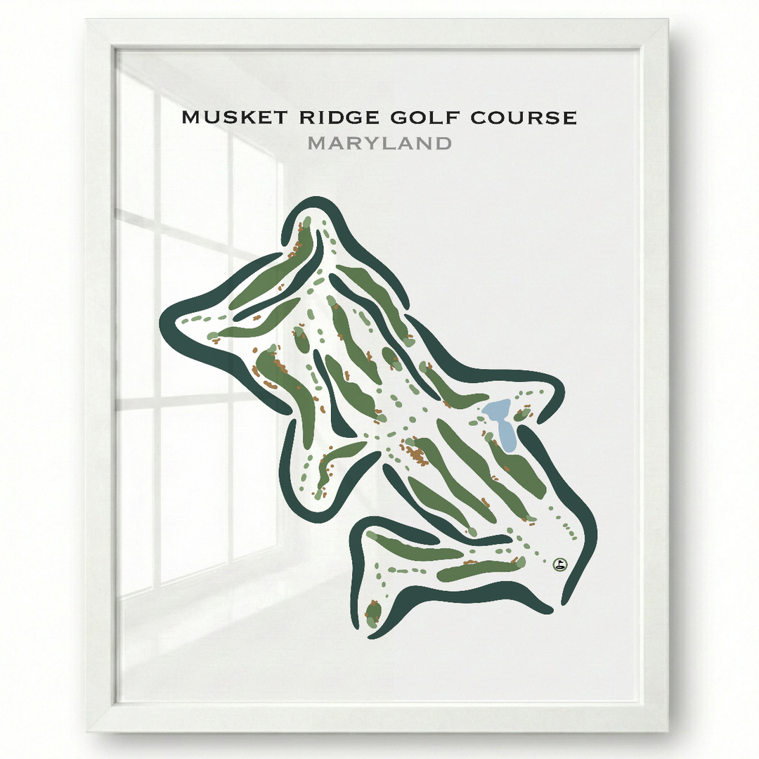 Musket Ridge Golf Club, Maryland - Printed Golf Courses