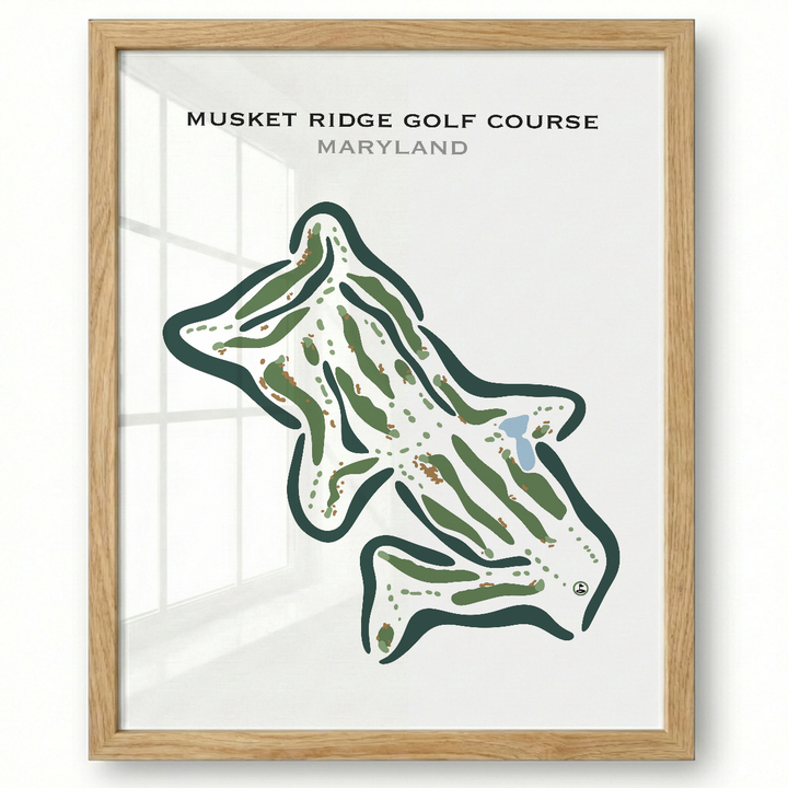 Musket Ridge Golf Club, Maryland - Printed Golf Courses