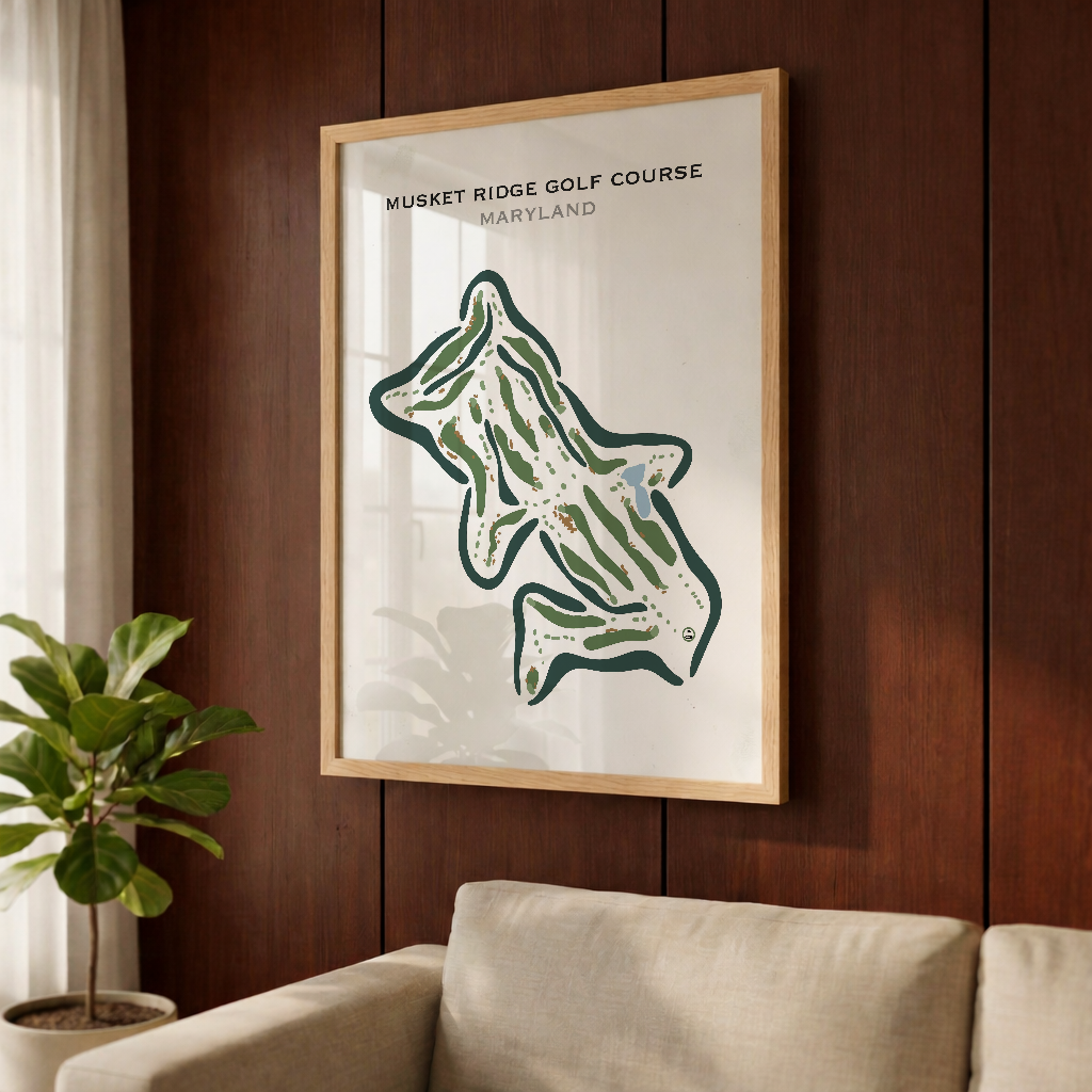 Musket Ridge Golf Club, Maryland - Printed Golf Courses