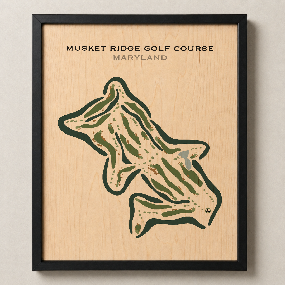Musket Ridge Golf Club, Maryland - Printed Golf Courses