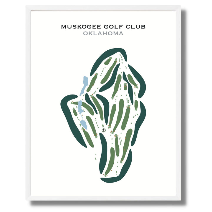 Muskogee Golf Club, Oklahoma - Printed Golf Courses