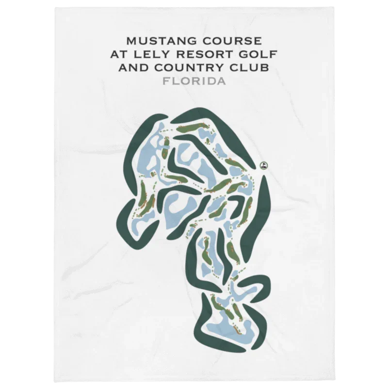 Mustang Course at Lely Resort Golf & Country Club, Florida - Printed Golf Courses