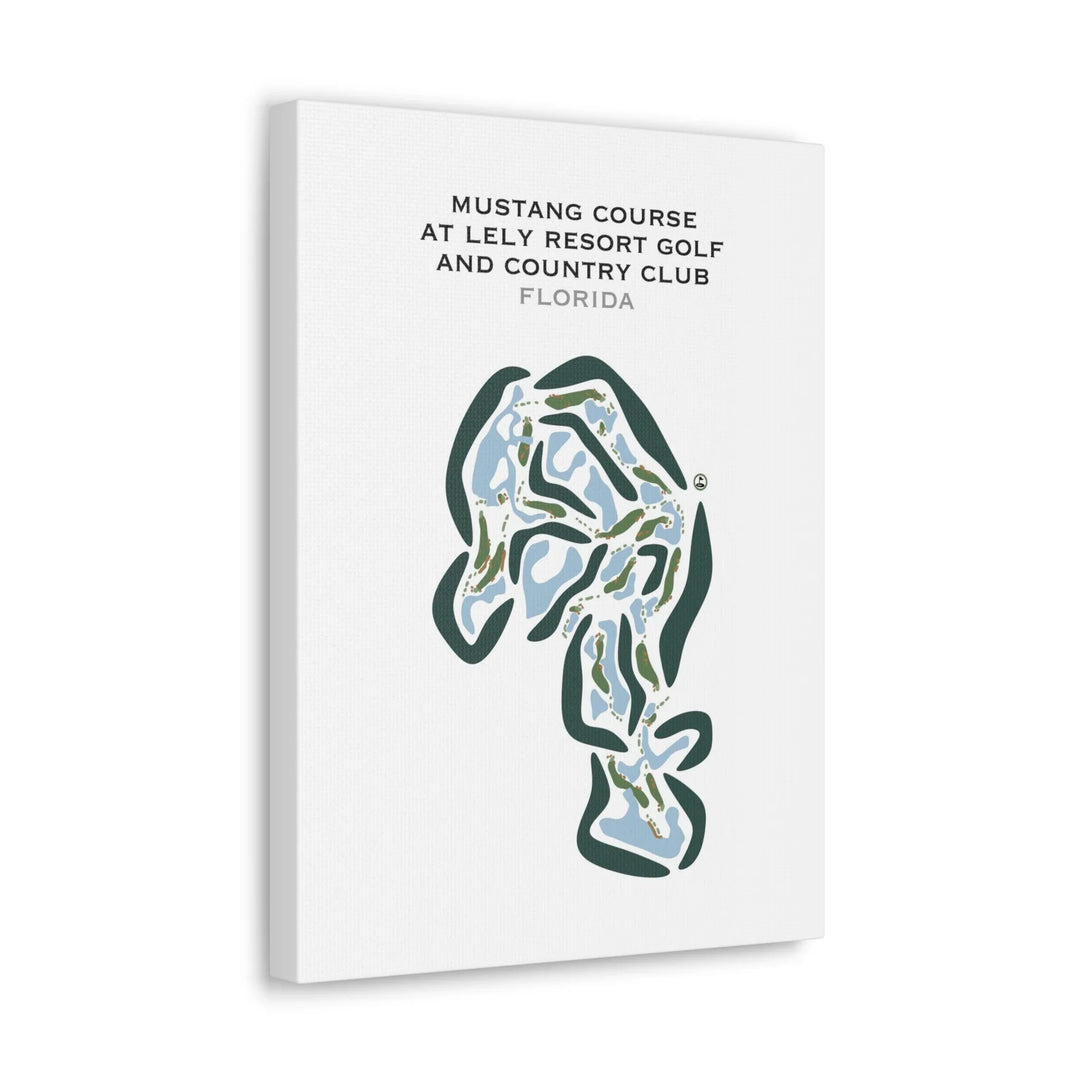 Mustang Course at Lely Resort Golf & Country Club, Florida - Printed Golf Courses