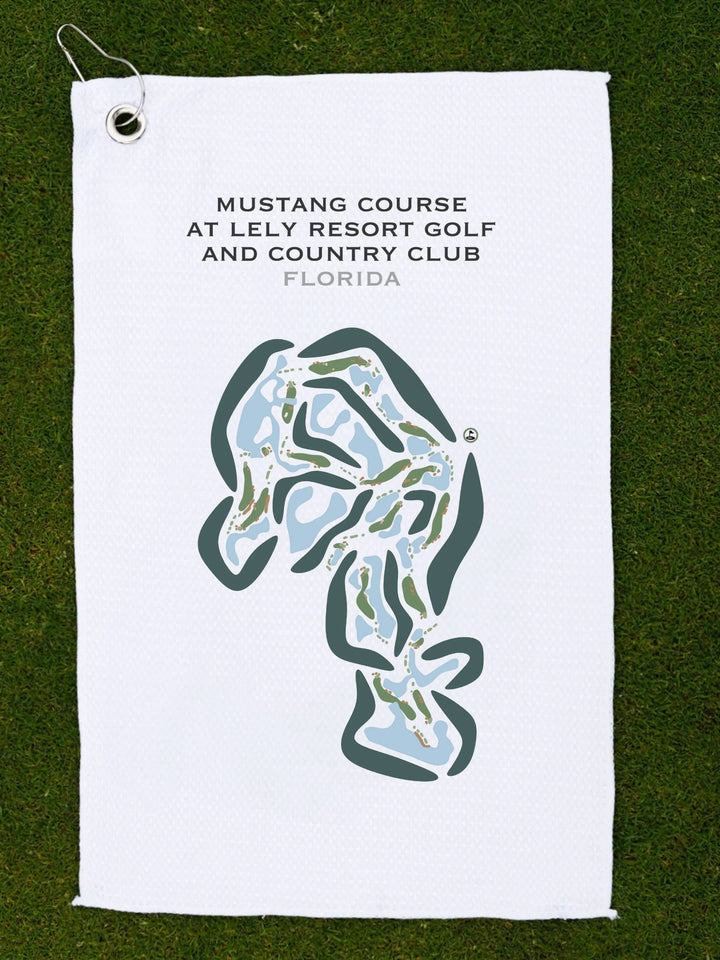 Mustang Course at Lely Resort Golf & Country Club, Florida - Printed Golf Courses