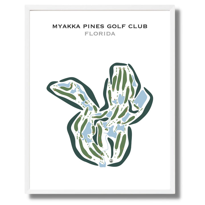 Myakka Pines Golf Club, Florida - Printed Golf Courses