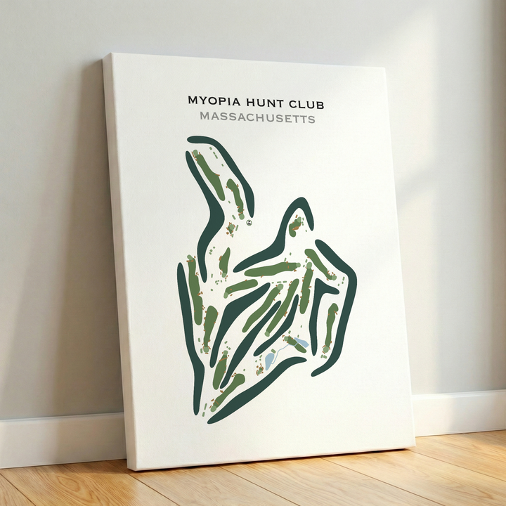 Myopia Hunt Club, Massachusetts - Printed Golf Course
