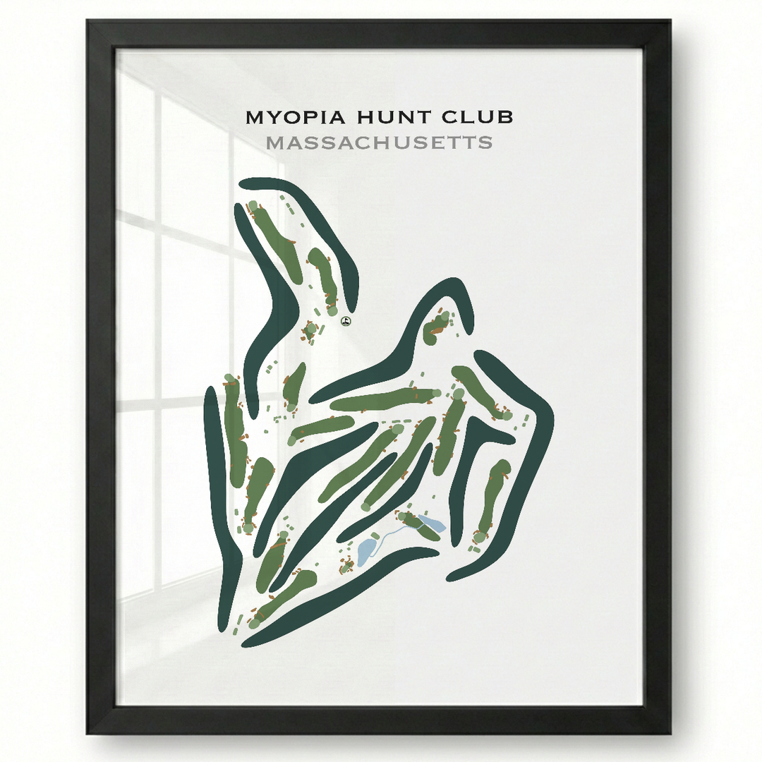 Myopia Hunt Club, Massachusetts - Printed Golf Course
