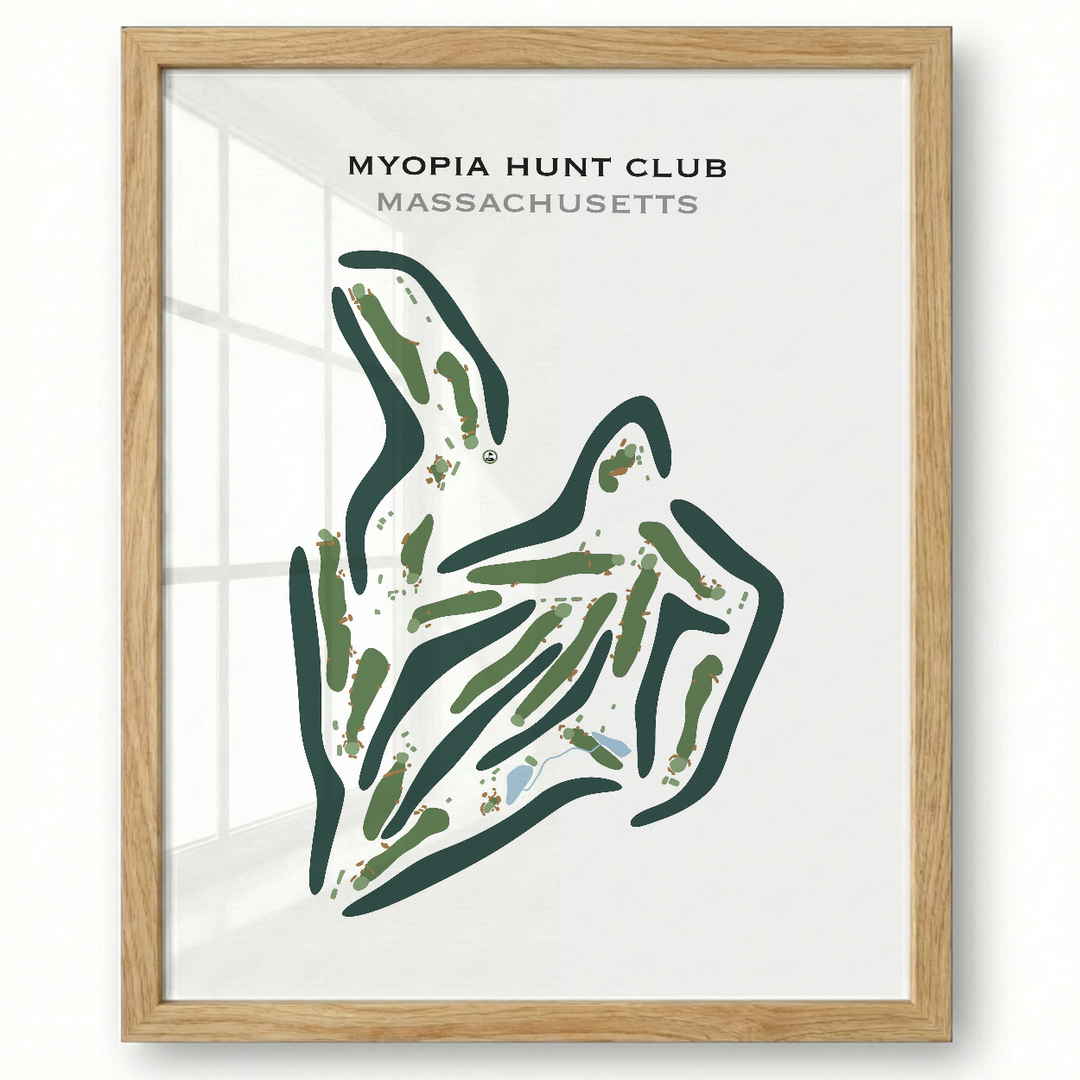 Myopia Hunt Club, Massachusetts - Printed Golf Course