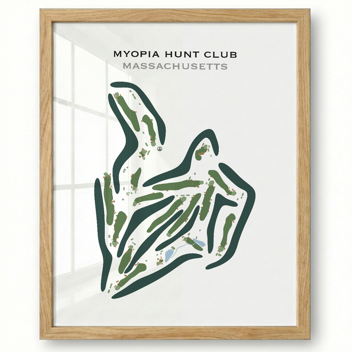 Myopia Hunt Club, Massachusetts - Printed Golf Course