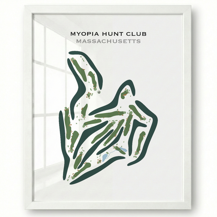 Myopia Hunt Club, Massachusetts - Printed Golf Course