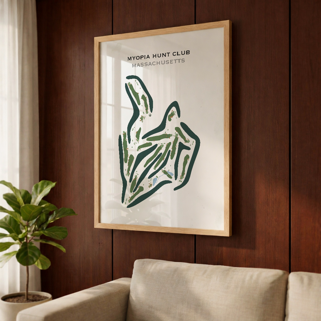 Myopia Hunt Club, Massachusetts - Printed Golf Course
