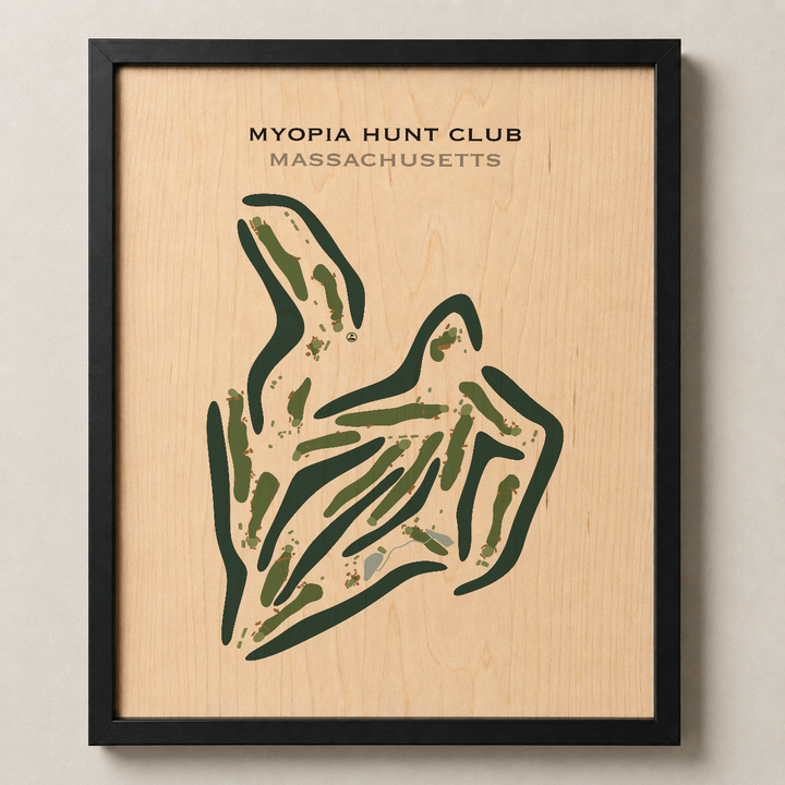 Myopia Hunt Club, Massachusetts - Printed Golf Course