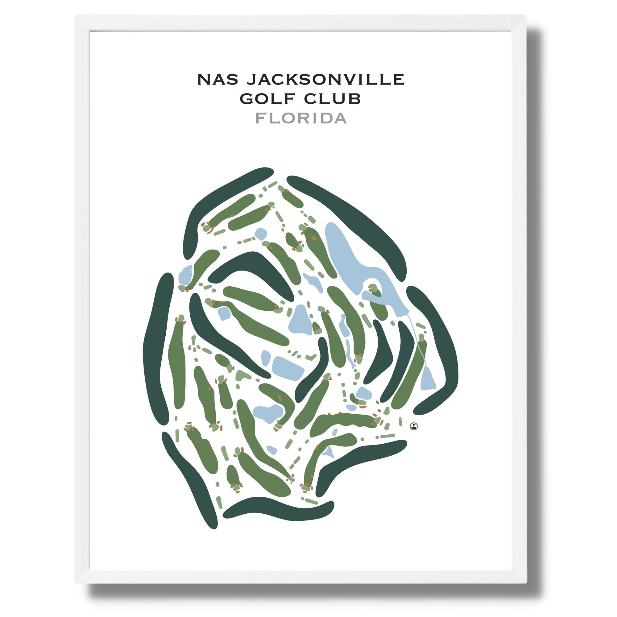 Buy the best printed golf course NAS Jacksonville Golf Club, Florida ...