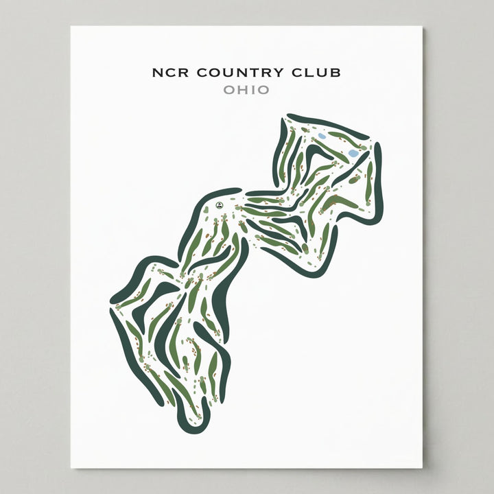 NCR Country Club, Ohio - Printed Golf Courses