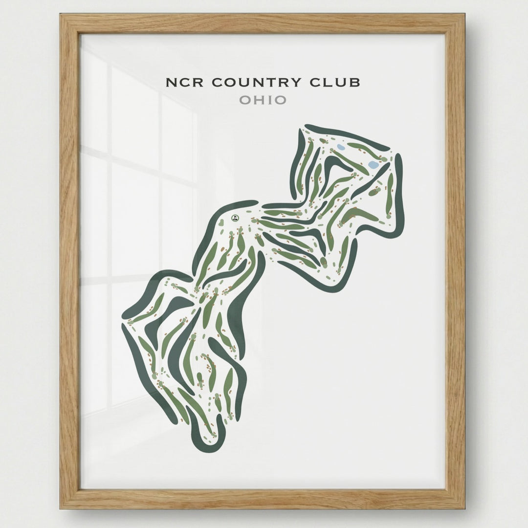 NCR Country Club, Ohio - Printed Golf Courses