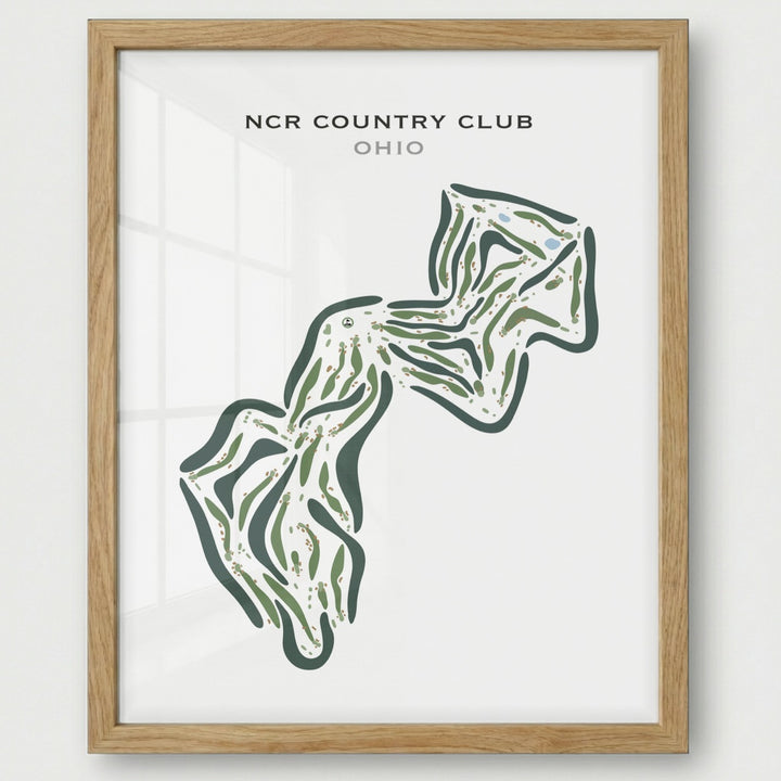 NCR Country Club, Ohio - Printed Golf Courses