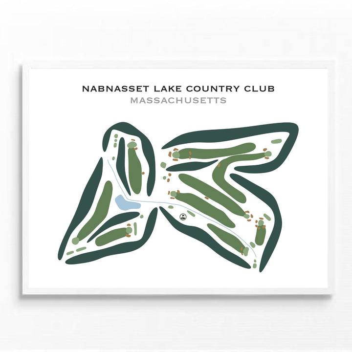 Nabnasset Lake Country Club, Massachusetts - Printed Golf Courses