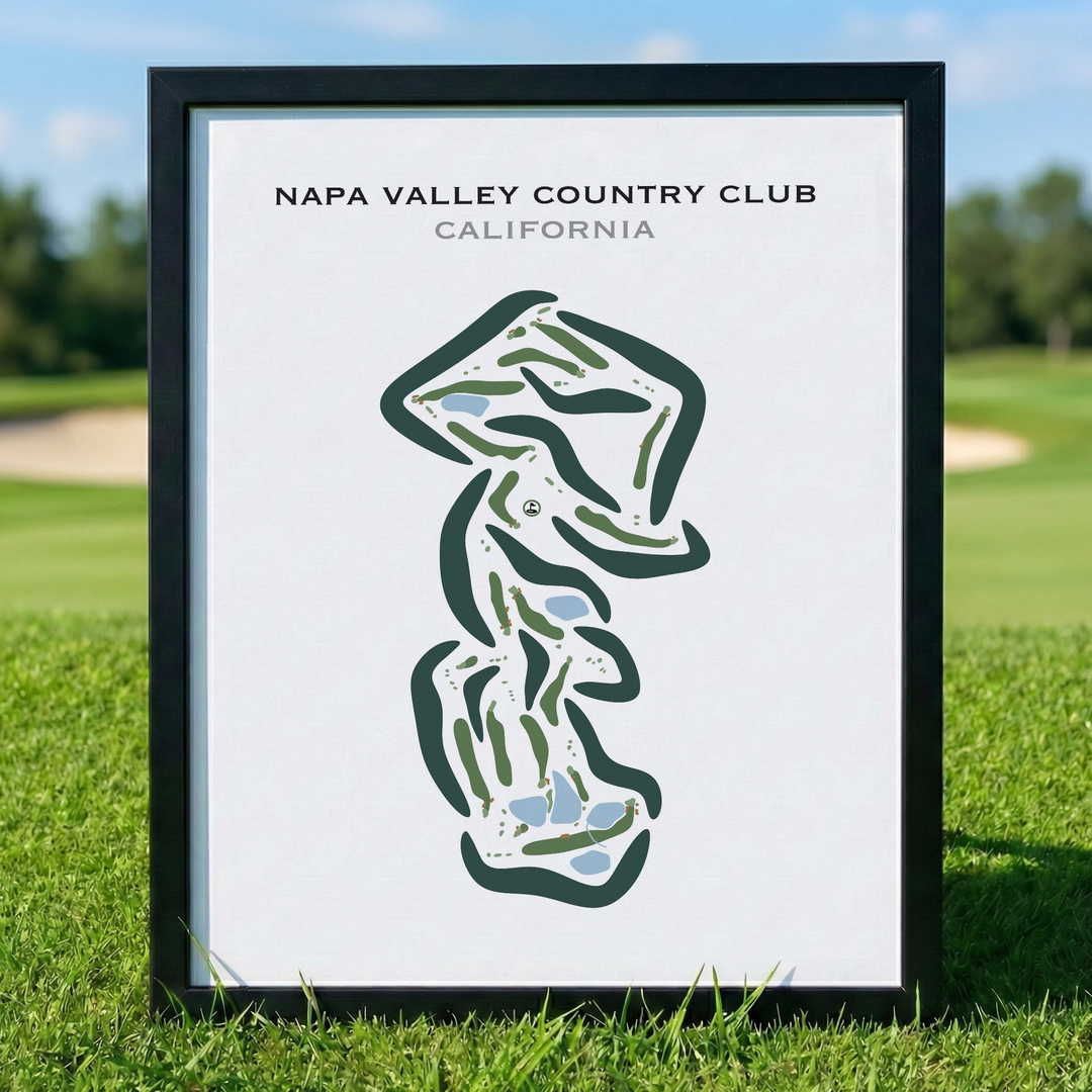 Napa Valley Country Club, California - Printed Golf Courses