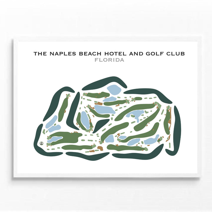 The Naples Beach Hotel & Golf Club, Florida - Printed Golf Courses