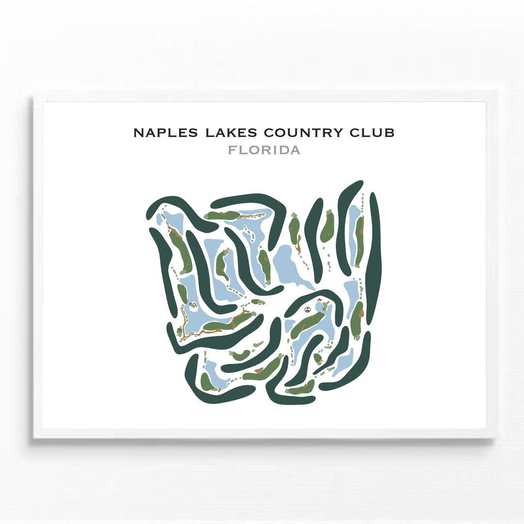 Naples Lakes Country Club, Florida - Printed Golf Courses