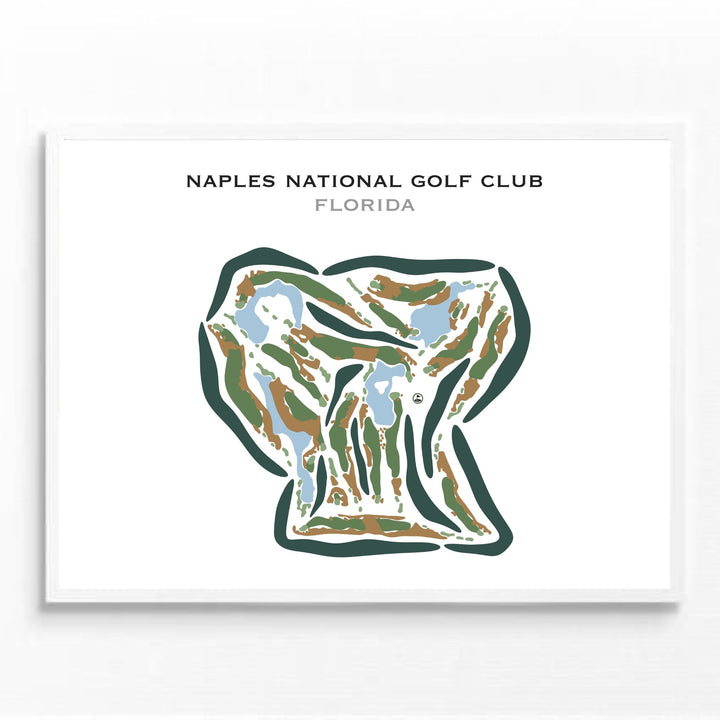 Naples National Golf Club, Florida - Printed Golf Courses