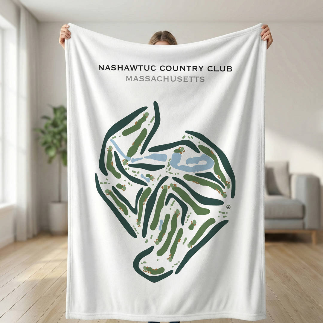 Nashawtuc Country Club, Massachusetts - Printed Golf Course