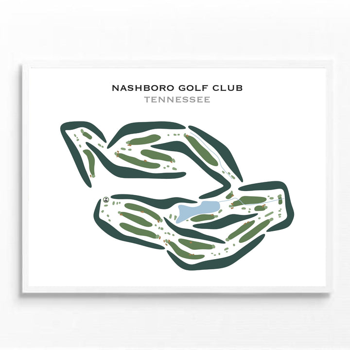 Nashboro Golf Club, Tennessee - Printed Golf Courses