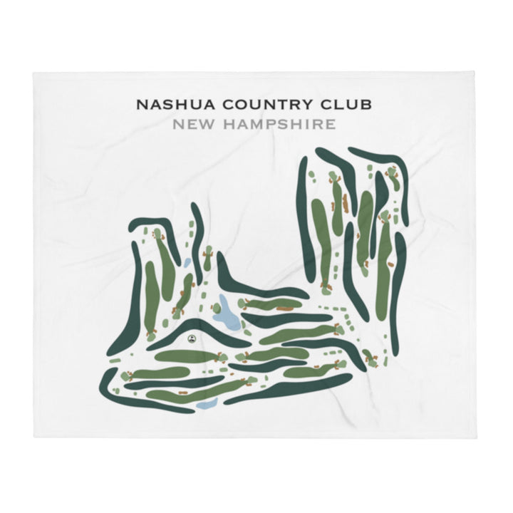 Nashua Country Club, New Hampshire - Printed Golf Course