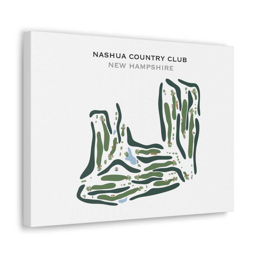 Nashua Country Club, New Hampshire - Printed Golf Course