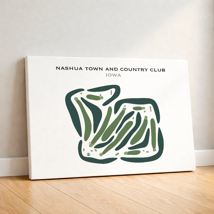Nashua Town & Country Club, Iowa - Printed Golf Courses