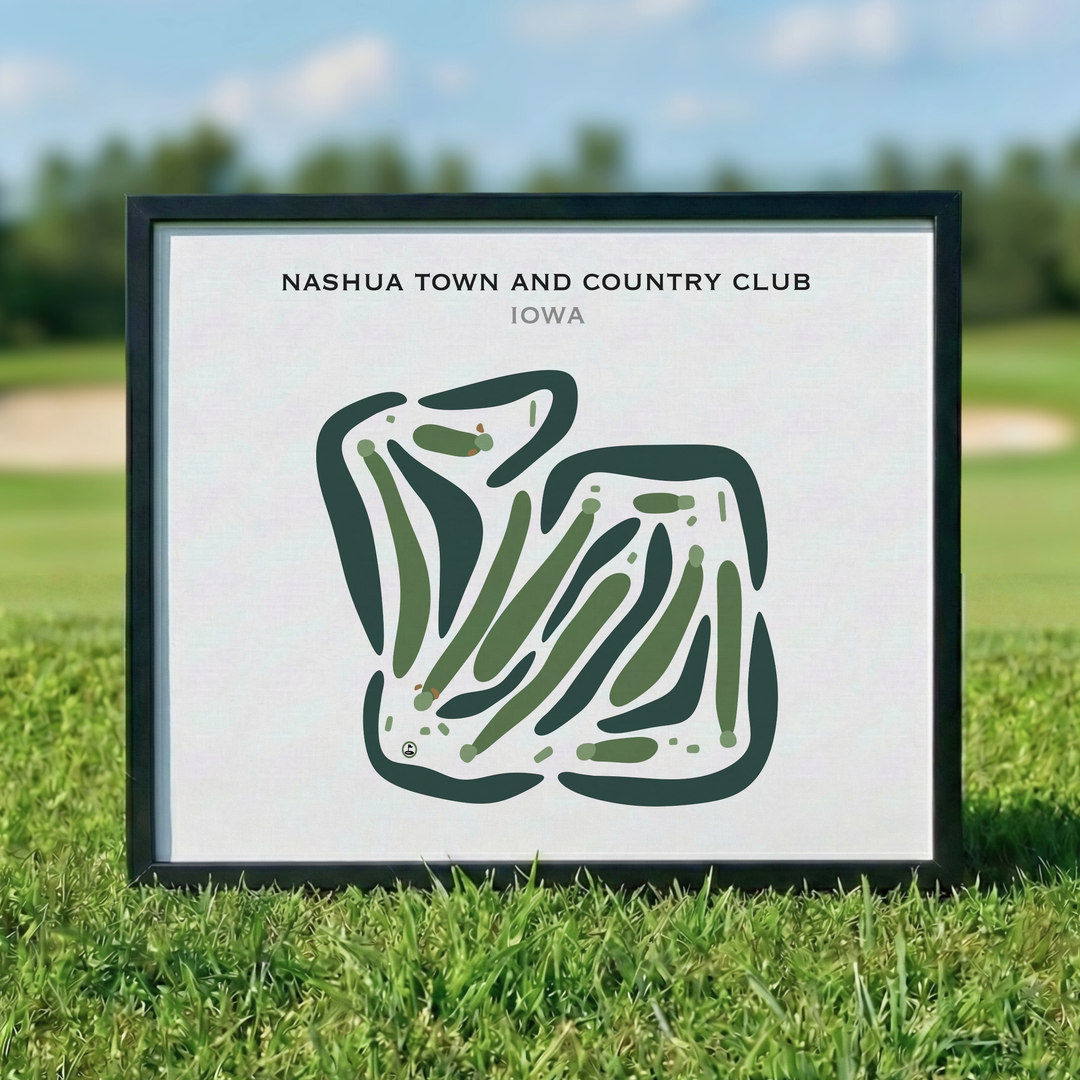 Nashua Town & Country Club, Iowa - Printed Golf Courses