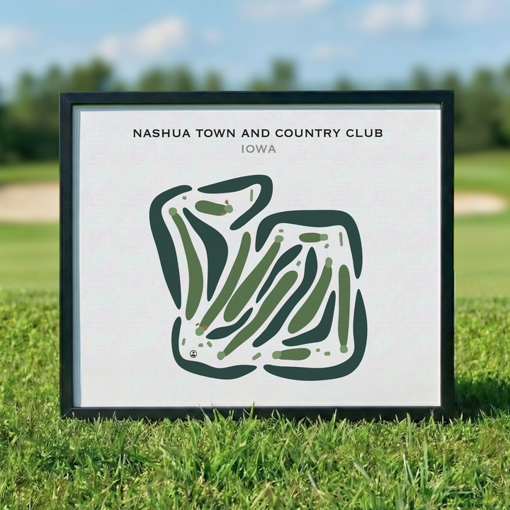 Nashua Town & Country Club, Iowa - Printed Golf Courses
