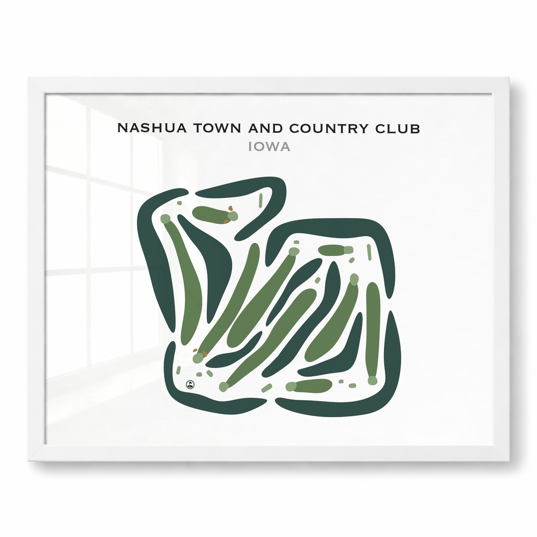 Nashua Town & Country Club, Iowa - Printed Golf Courses