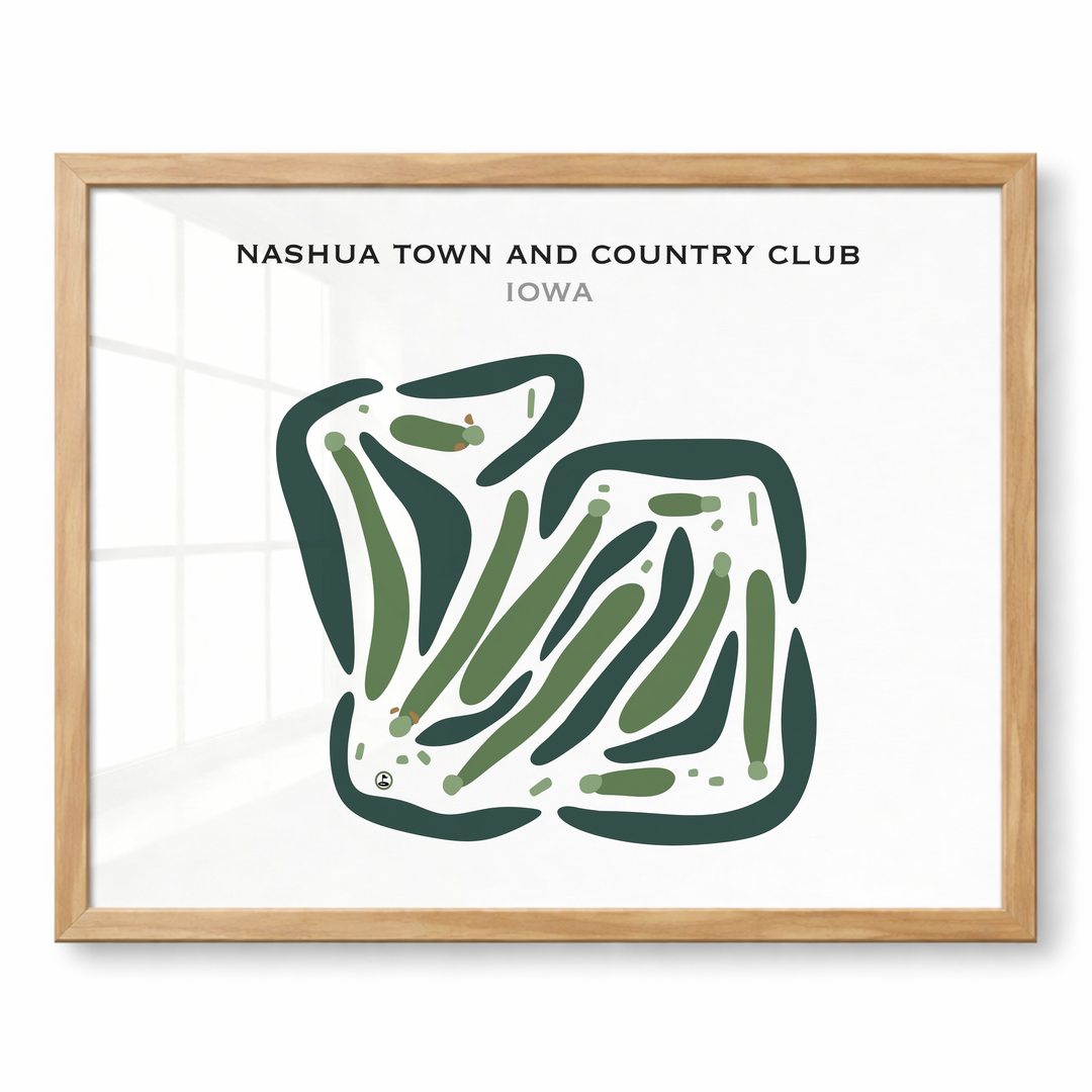 Nashua Town & Country Club, Iowa - Printed Golf Courses