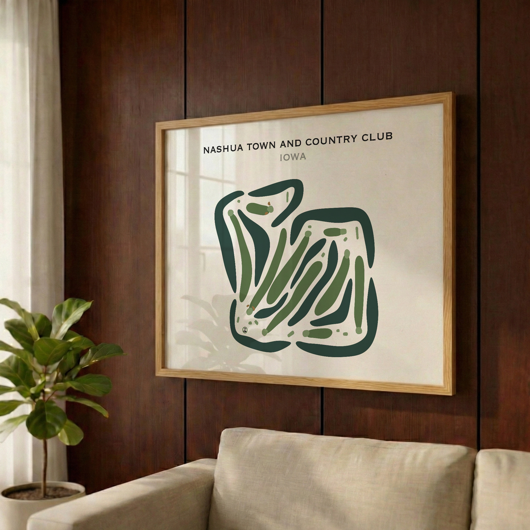 Nashua Town & Country Club, Iowa - Printed Golf Courses