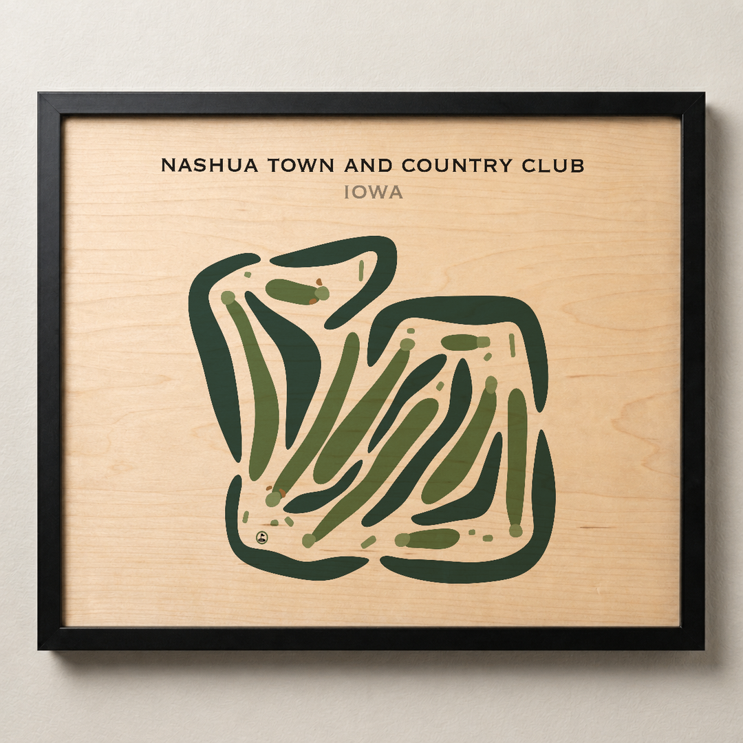 Nashua Town & Country Club, Iowa - Printed Golf Courses