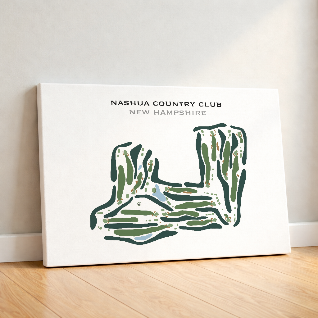 Nashua Country Club, New Hampshire - Printed Golf Course