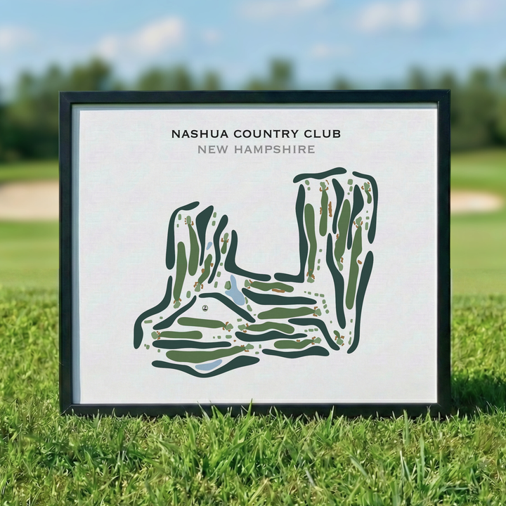 Nashua Country Club, New Hampshire - Printed Golf Course
