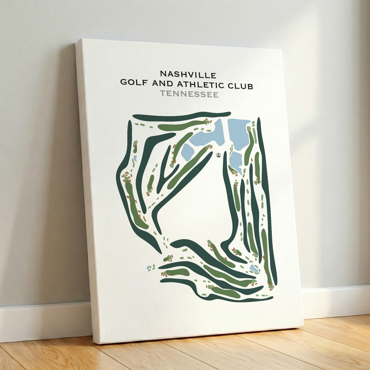Nashville Golf and Athletic Club, Tennessee - Printed Golf Courses