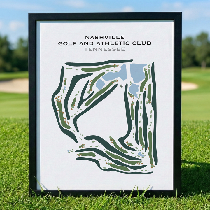 Nashville Golf and Athletic Club, Tennessee - Printed Golf Courses