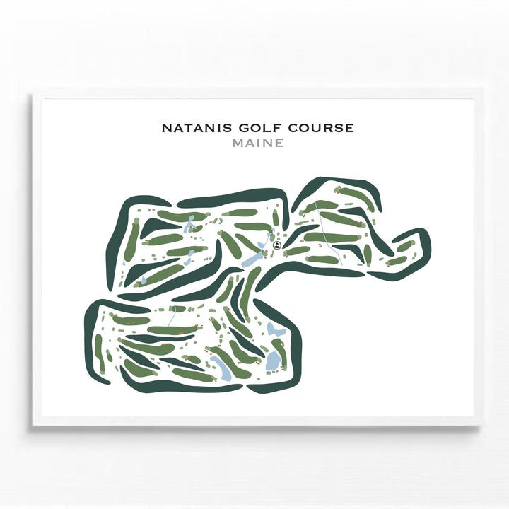 Natanis Golf Course, Maine - Printed Golf Courses